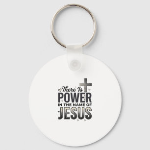 Llavero Camiseta de tipografía vintage religiosa del poder