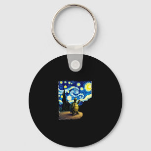 Llavero Camiseta de Tortuga Artística Tortuga de Noche Est