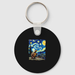 Llavero Camiseta de Tortuga Artística Tortuga de Noche Est