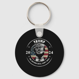 Llavero Camiseta de Trump Taladro Bebé Republicano Cita Di