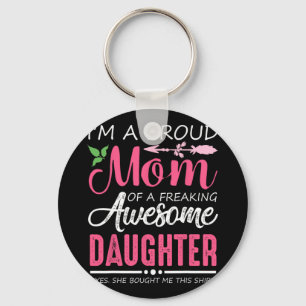 Llavero Camiseta de una madre orgullosa regalo de hija div