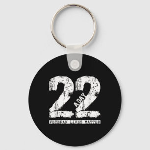 Llavero Camiseta de veterano de 22 al día - Suicidio de ve