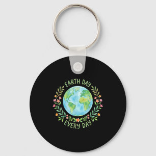 Llavero Camiseta del día de la tierra para niñas de madre 