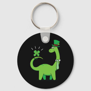 Llavero Camiseta del Día de San Patricio de dinosaurio par