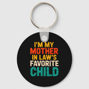 Llavero Camiseta del hijo favorito de la suegra para hijo