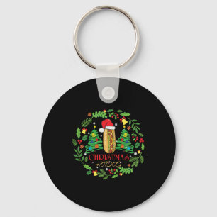 Llavero Camiseta del Navidad Hot Dog Lover Xmas Feo