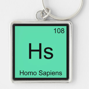 Llavero Camiseta del símbolo del elemento químico Hs - Hom