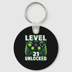 Llavero Camiseta Desbloqueado Nivel 21 Videojugador Divert