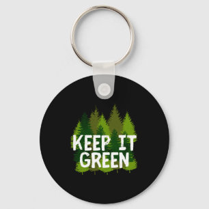 Llavero Camiseta Día de la Tierra Mantén Verde Respeta los
