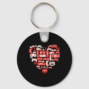 Llavero Camiseta Día de San Valentín De Videojuego Para Ni