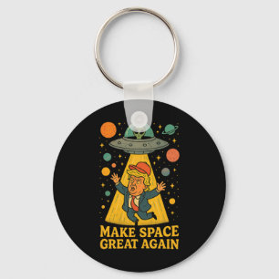Llavero Camiseta Divertida Abducción Alien Trump Ovni Espa