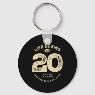 Llavero Camiseta divertida cumpleaños 20 edad 20 años_2