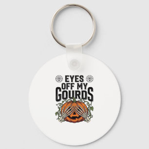 Llavero Camiseta Divertida de Calabaza Ojos Fuera de Mis C