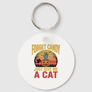 Llavero Camiseta divertida de caramelo para amante de gato