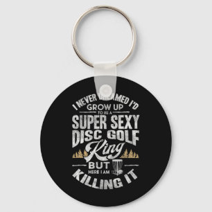 Llavero Camiseta divertida de disco golf para hombres, Día