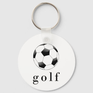 Llavero Camiseta divertida de fútbol golf