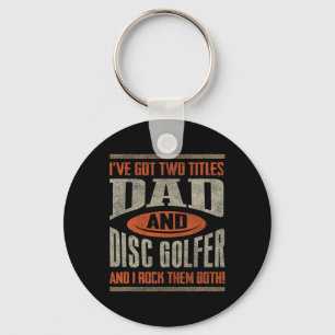 Llavero Camiseta divertida de golf con disco para papá día