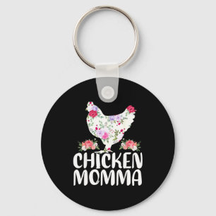 Llavero Camiseta divertida de mamá gallina para mujeres dí