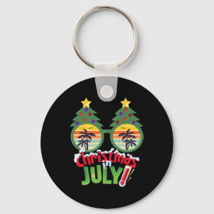 Llavero Camiseta Divertida De Navidad En Julio Árbol De Na