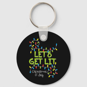 Llavero Camiseta Divertida de Navidad en Julio Verano Vamo