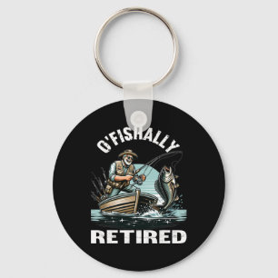 Llavero Camiseta divertida de 'O'fishally retirado' para j