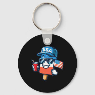 Llavero Camiseta divertida de paleta del 4 de julio Patrió
