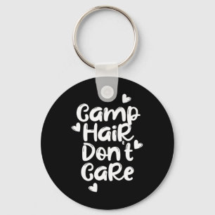 Llavero Camiseta Divertida de Verano para Campamento, Pelo