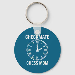 Llavero Camiseta Divertida Jaque Mate Ajedrez Mamá Tiempo