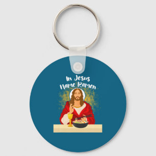 Llavero Camiseta Divertida Jesús Nombre Ramen Comida Japon