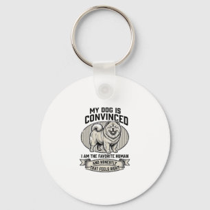 Llavero Camiseta divertida para amantes de perros con Chow
