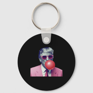 Llavero Camiseta divertida rosa chicle pomposo de Donald T