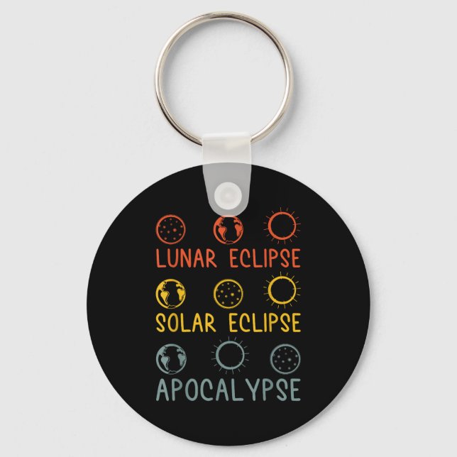 Llavero Camiseta Eclipse Lunar Solar Apocalipsis Celestial (Anverso)