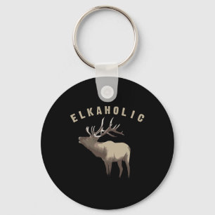 Llavero Camiseta Elkaholic Reno Caza de alces Divertido re