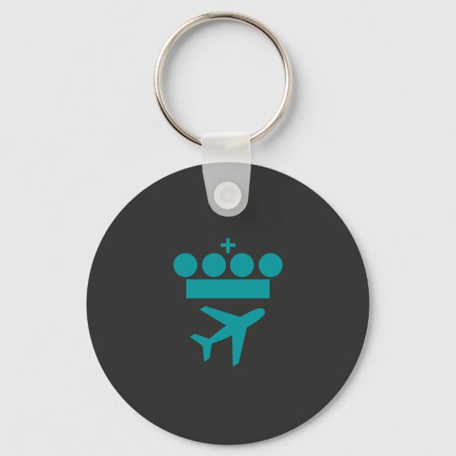 Llavero Camiseta esencial de mercancías de KLM Airlines (Anverso)