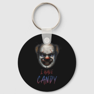 Llavero Camiseta espeluznante de Halloween de payaso aterr