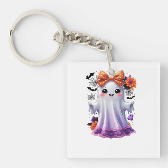 Llavero Camiseta espeluznante de Halloween - Tee gráfico d (Frente)