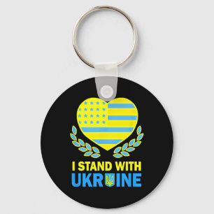 Llavero Camiseta Estados Unidos Apoya A Ucrania Ucraniano 