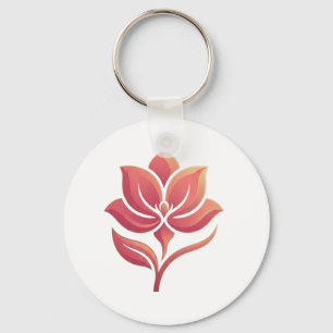Llavero Camiseta estética de flor de loto minimalista herm