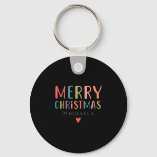 Llavero Camiseta Familiar de Navidad Alegre y Divertida