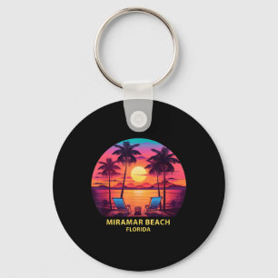 Llavero Camiseta Florida Miramar Playa Colorido Palmeras S