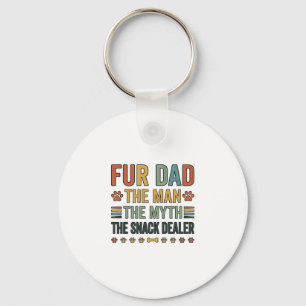 Llavero Camiseta Fur Dad The Snack Dealer Vintage Dog Love