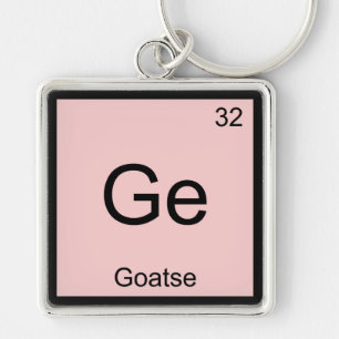 Llavero Camiseta Ge - Símbolo del Elemento de Química Goat