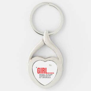 Llavero Camiseta Girl Pray Camiseta Cristiana Basada en