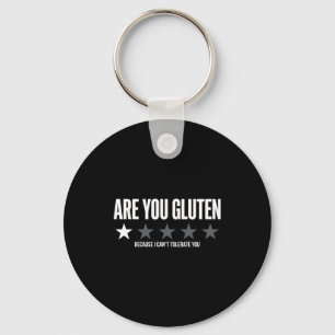 Llavero Camiseta Gluten Porque No Puedo Tolerar Citas