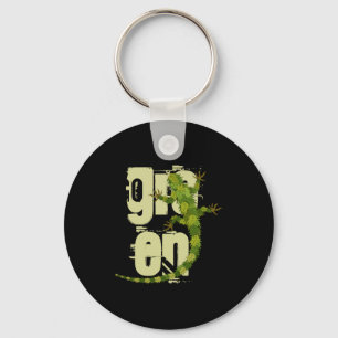 Llavero Camiseta Go Green Iguana
