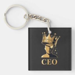 Llavero Camiseta gráfica de CEO Crown – Minimalista V2