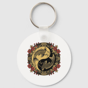 Llavero Camiseta gráfica de dragones Yin Yang