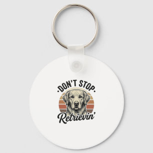 Llavero Camiseta Gráfica de Grabado Vintage de Perro Retri