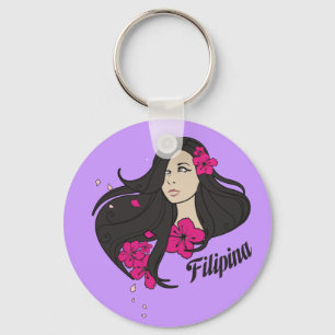 Llavero Camiseta gráfica de la filipina hermosa