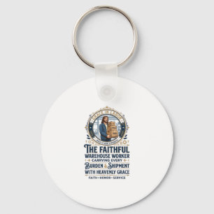 Llavero Camiseta gráfica de logística de almacén de Jesús 